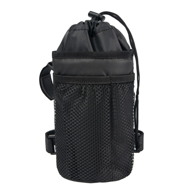 Bike Water Bottle Holder Bag Insulated Bicycle Coffee-Cup Holders with Phone Storage Handlebar Drink/Beverage Container