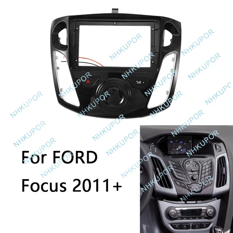 

Комплект рамки для установки автомобильного радиоприемника 2 Din, автомобильный плеер, лицевая панель для FORD Focus 2012 2013 2014 2015 2016 2017 2018