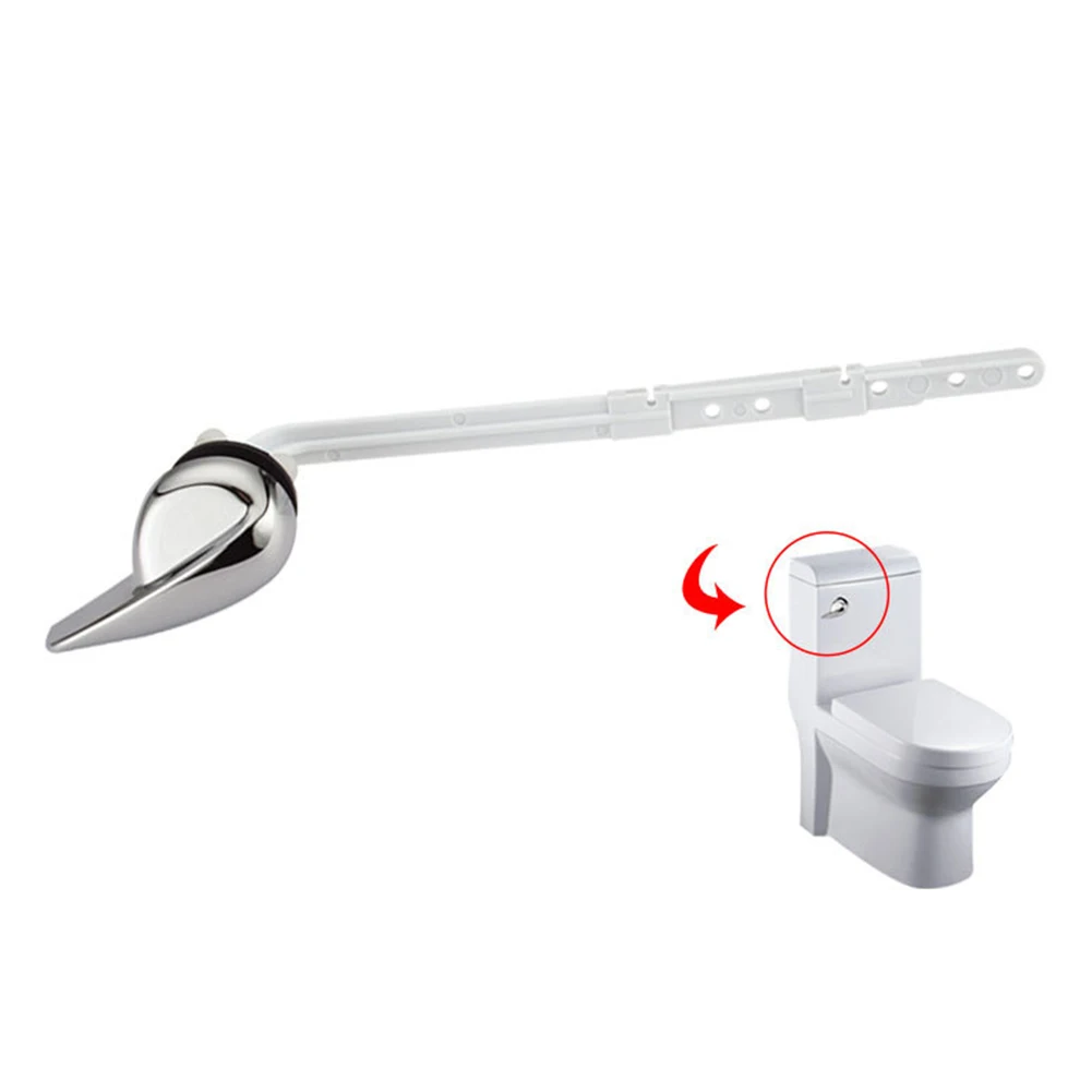 

Robust ABS Toilet Tank Flush Handle Perfectly Designed to Replace Old Handles on Single Flush Toilets with Minimal Effort