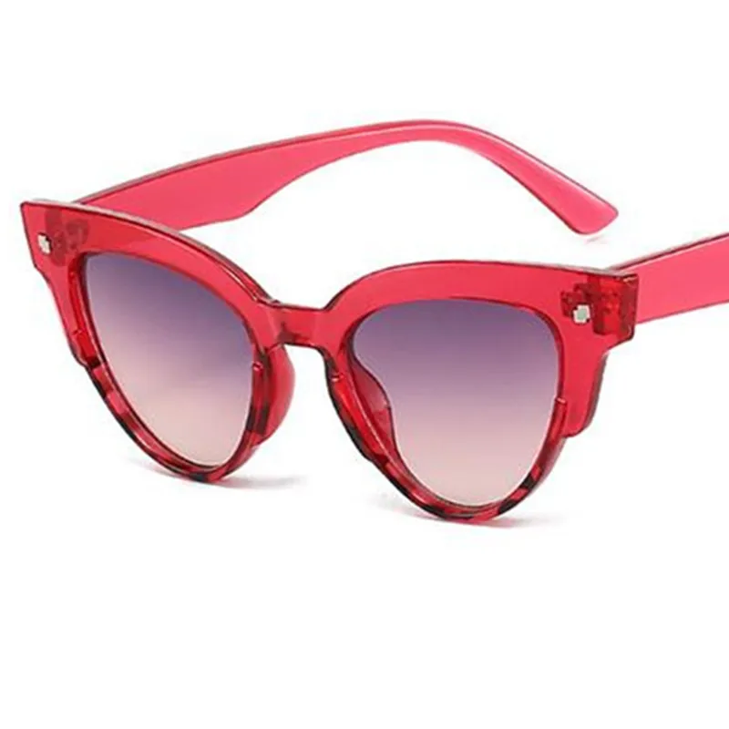 

FashionSun Glasses Women Anti-UV Spectacles Cat Eye Eyeglasses Simplity Rice Nails Google Ornamental Retro Sunglasses