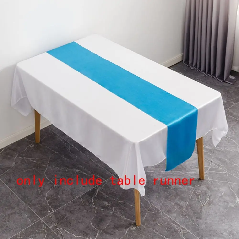 Romantic Party Decoration Home Decor Wedding Banquet Stain Table Runner Tablecloth Accessories Table Cover