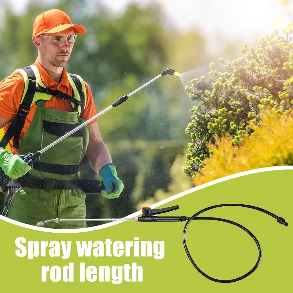

Spray Watering Rod Adjustable Nozzle Stainless Steel Sprayer Pipe Outdoor Watering Hanging Plants Tree Gardening Car Washing