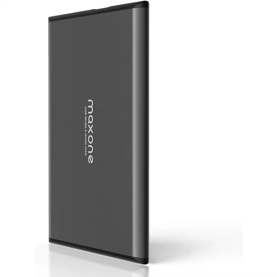 

500GB Ultra Slim Portable External Hard Drive HDD USB 3.0 for PC Laptop, Sturdy Metal Design