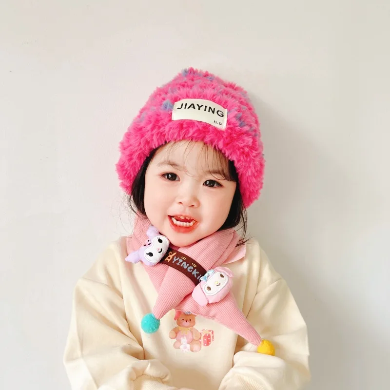 

Sanrios Hellokitty Winter Scarf Cross Sanrios Children's Padded Scarf Warm Cartoon Kuromi Kawaii Cross Scarf Cover