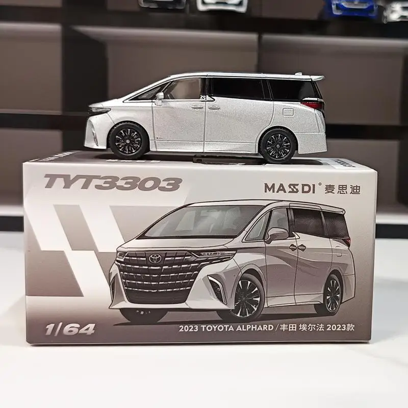 1:64 ALPHARD 2023 alliage voiture moulé sous pression et véhicules jouets modèle de voiture Miniature échelle modèle de voiture jouets pour enfants