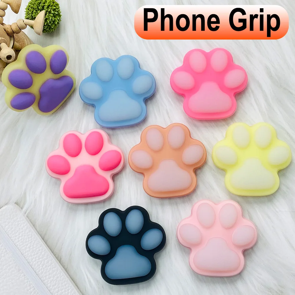 

Cute Foldable Socket Pocket Phone Holder Grip Tok Cat's Clawr Grip for IPhone 15 14 13 Pro Max Finger Ring Stand Bracket