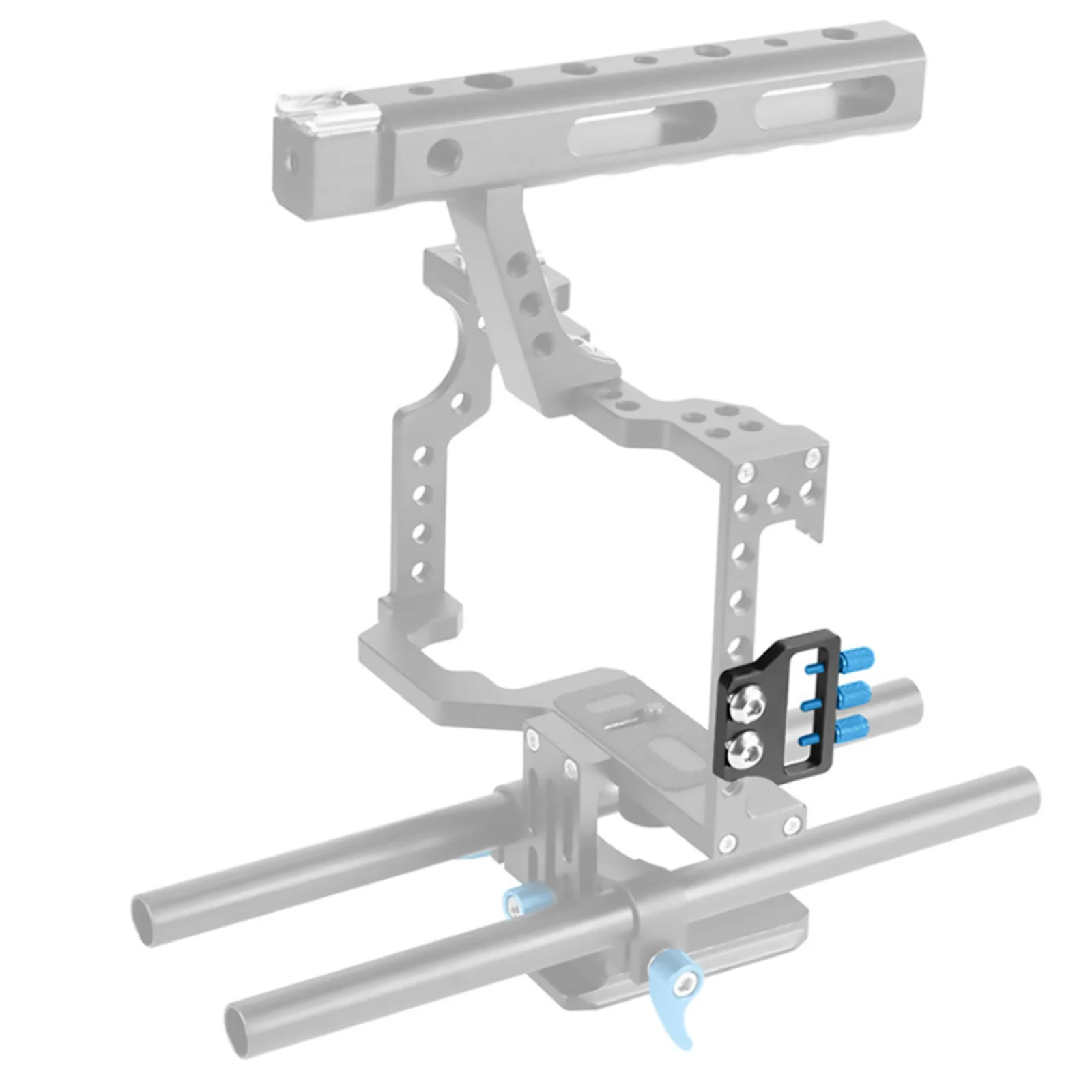 Metal HDMI-compatible Cable Clamp Lock Protection Clip Fixator Tether Tool With 1/4" Screw For Camera Cage Quick Release Plate