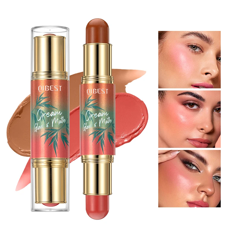 

1PC multi-function three in one powder blusher stick,waterproof and durable,lightweight,not greasy, to create a perfect makeup