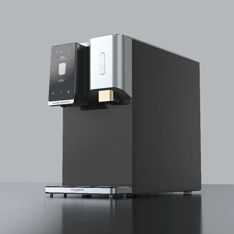 

Countertop Water Dispenser Ro Filtration System Hot Cold Room Temperature Purifier Dispenser With Ice Maker and Uv Light