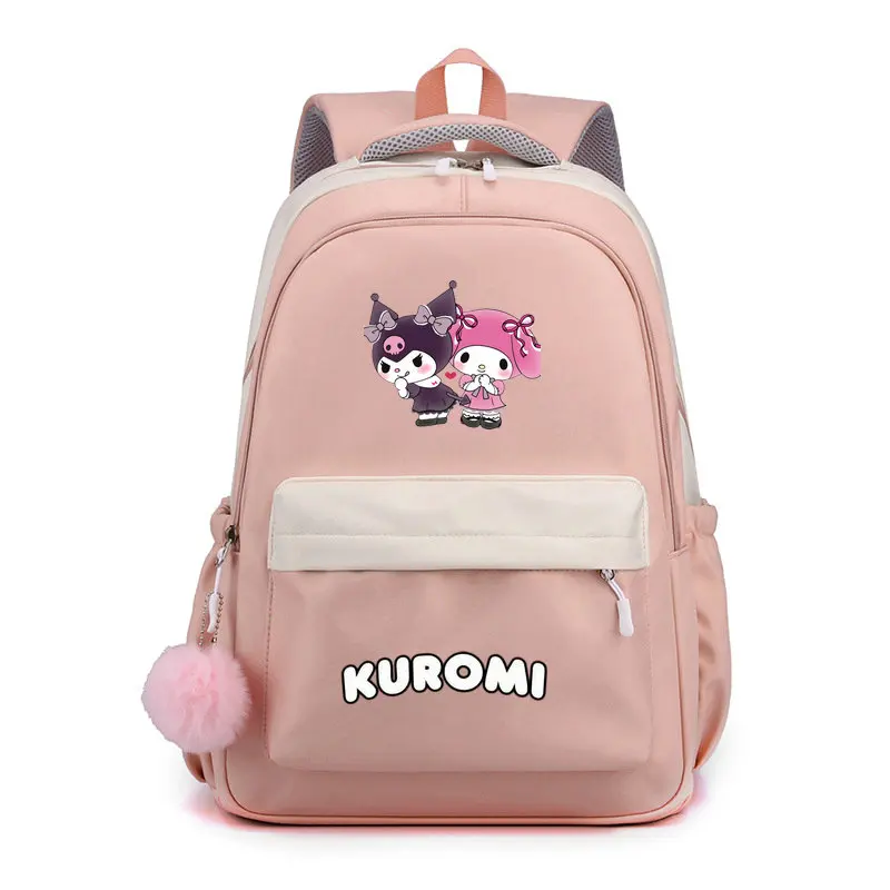 

Backpack Lovely Kuromi Melody Cartoon Printes Schoolbag for Girls Boys Kids Knapsack Unisex Travel Laptop Rucksack Bookbag