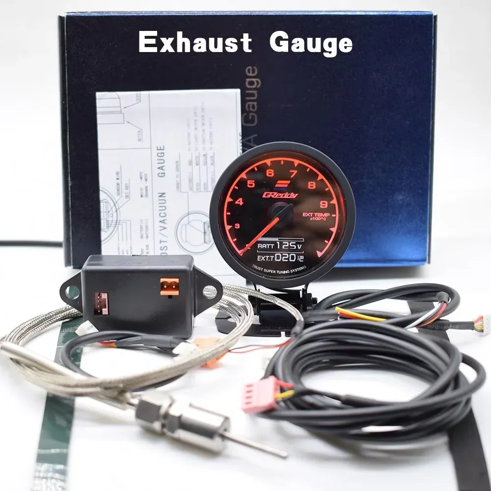 62MM GReddi Messgerät 7-Farben-LED Digitalanzeige Boost Turbo Volt Display Wasser- & Öltemperatur Kraftstoffdruck Drehzahl Vakuum AFR Anzeige – Detail 10