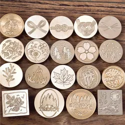 Zegel Zegel Stempel Hoofd Japanse Mizuhiki Geschenken Sakura Plant Berg Serie Patroon Scrapbooking Kaart Decoratie Stempel Hoofd