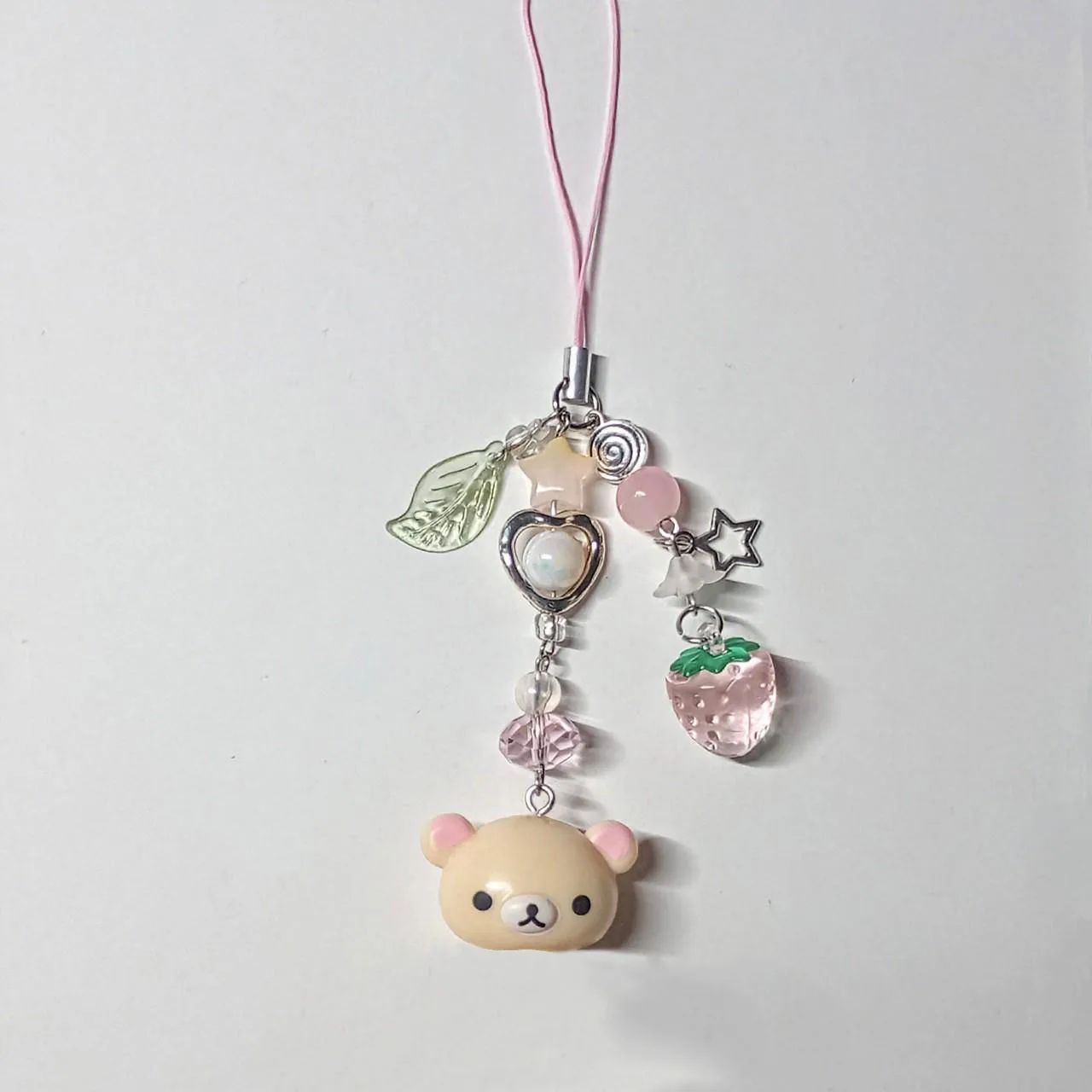 Handcrafted Small Bell Bear Pendant Phone Charms – Only .82!