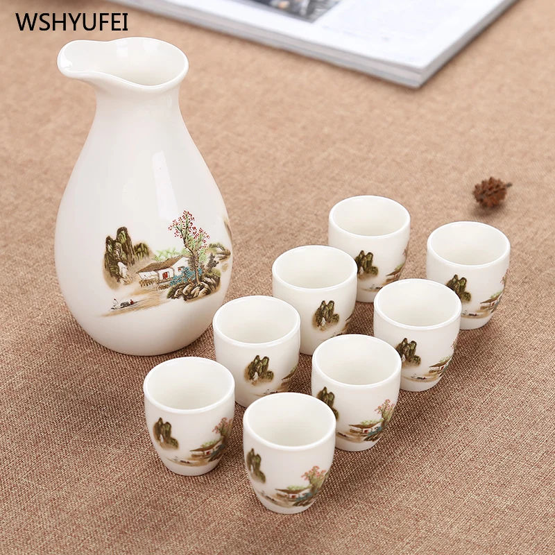 

Ceramic wine set Wine dispenser Baijiu Cup home bar