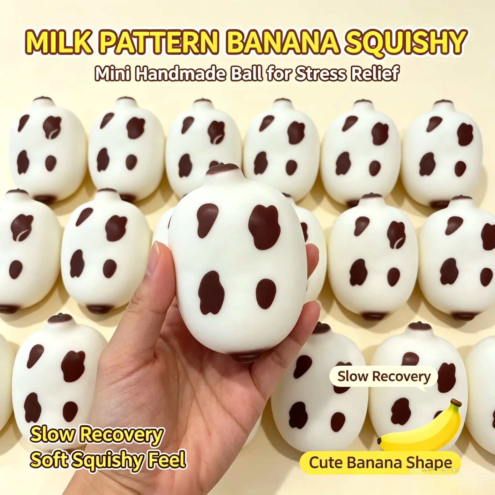 bola-crocante-de-banana-com-padrao-de-vaca-feita-a-mao-brinquedo-de-apertar-com-retorno-lento-alivio-de-estresse-fidget-sensorial-presente-para-mesa-de-trabalho