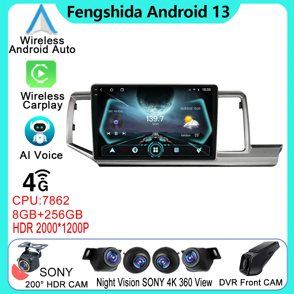 

Android Auto For Honda Stepwgn 2009 - 2013 - 2015 Car Radio Multimedia Player Navigation GPS Stereo 5G WiFi TB No 2din 2 Din DVD