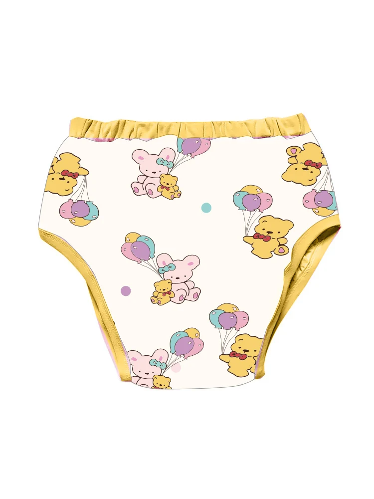 

Cartoon printed Waterproof Cotton Adult Training Pants Reusable Infant Shorts Underweaer Cloth Diapers Panties Nappy For DDLG