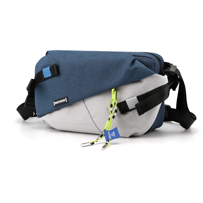 High Quality Nylon Panelled Waist Bag Brand Unisex Chest Pack Casual Outdoor Messenger Bag Travel Crossbody Bag Men Shoulder Bag