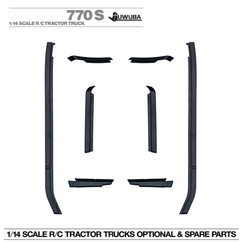 1/14 RC Toy Truck 770S Air Deflector Cab Protection Stripe For Tamiya 1/14 RC Tractor Truck 770S 8x4 6x4 4x2 Parts Accessories