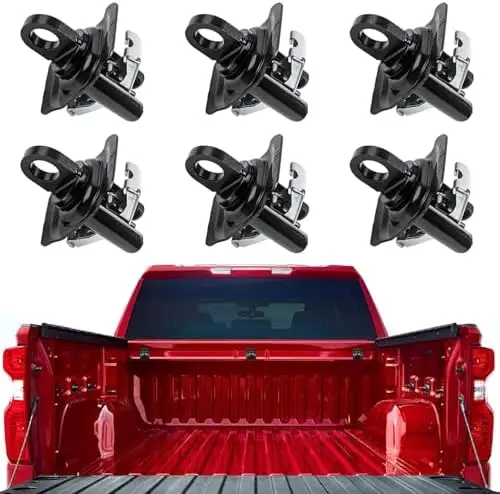 

6PCS Truck Bed Tie Down Anchors for Chevy GMC Silverado Sierra 1500 2500HD 3500HD 2014-2021