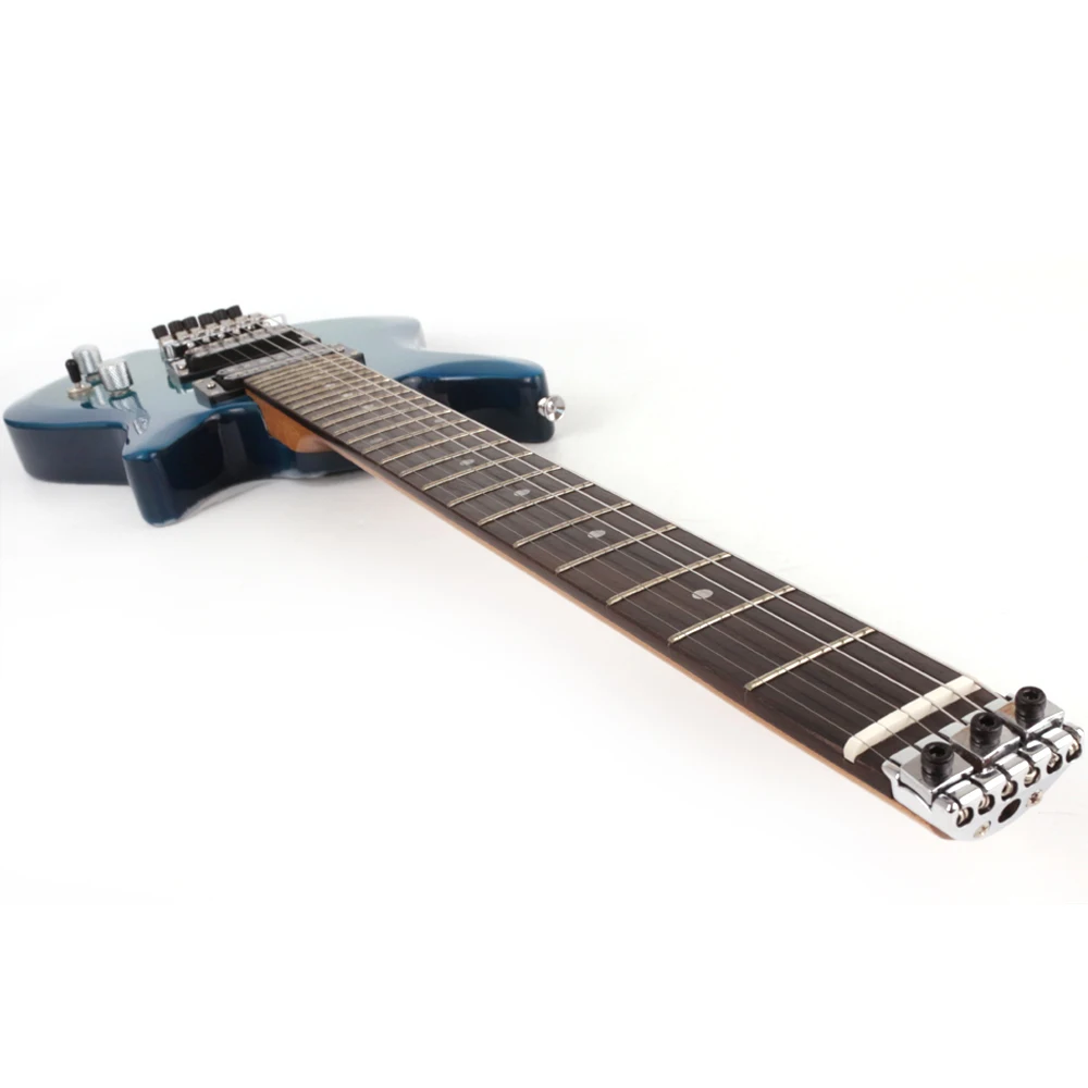 Good quality headless electric silent travel guitar