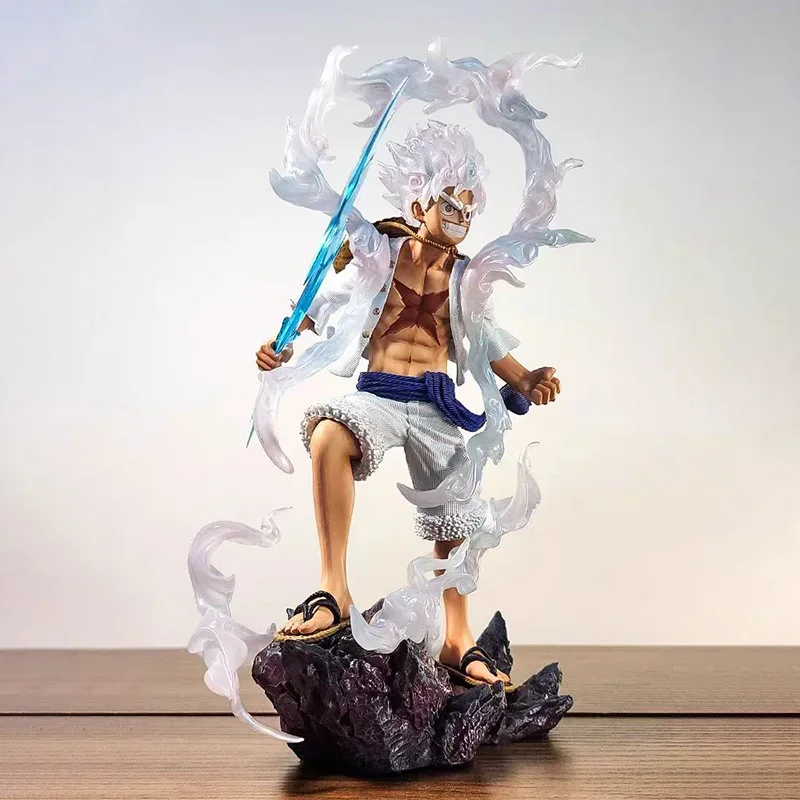 

One piece action character, 27cm PVC toy model, Nikka doll decoration series, Lightning Velvet Gear 5, Sun God