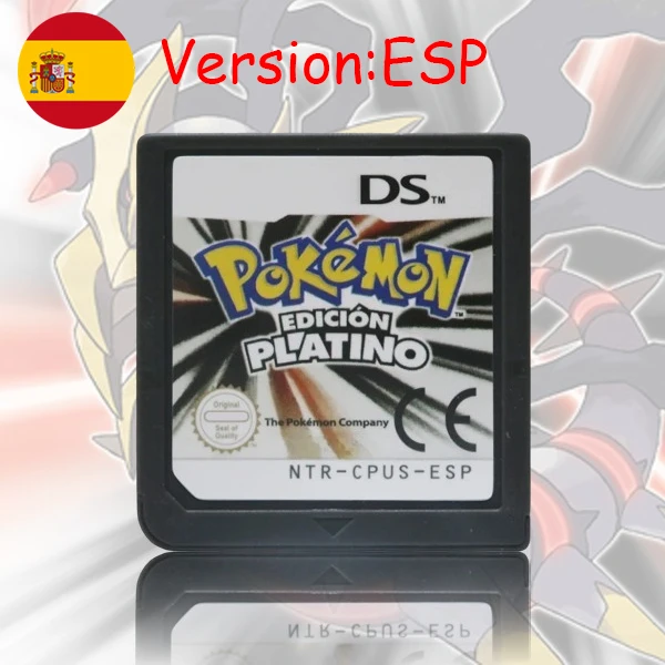NDS Spielmodul Pokemon Schwarz Weiß Platin HeartGold SoulSilver USA EUR FRA ITA NOE AUS ESP Version für DS 2DS 3DS Konsole