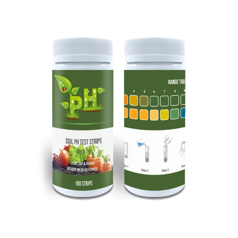 100 Que Đo pH3-9 Thử Kiểm Tra Công Cụ Đo Quỳ Giấy Thử Kiềm Axit Chỉ Báo Nước Đất