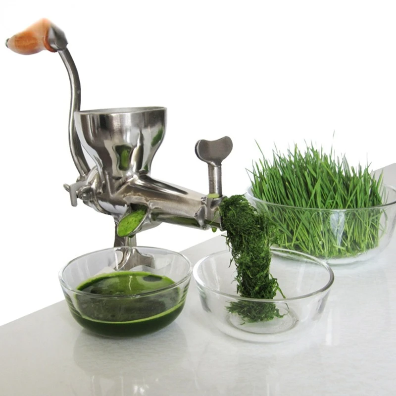 

Wheatgrass Seedling juicer Hand-cranked Desktop Stainless Steel Slow juicer Slag Juice Separation Vegetable Ginger Neat juice