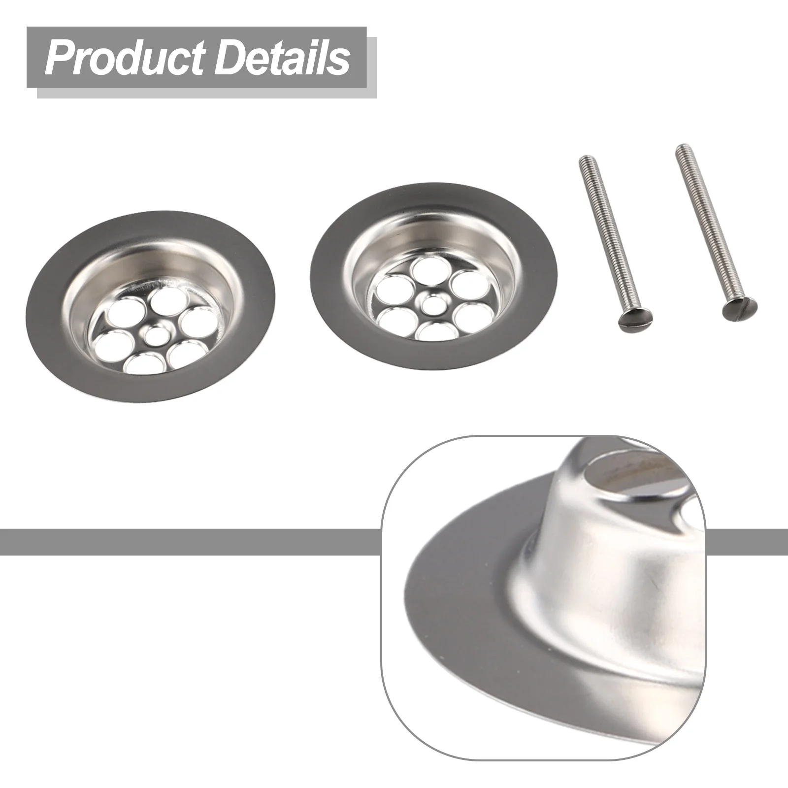 2 Set Keuken Roestvrijstalen Spoelbak Zeef 70 Mm Antieke Wastafel Afvoer Decoratieve Gootsteen Accessoires Keuken Gereedschap Waterfilter