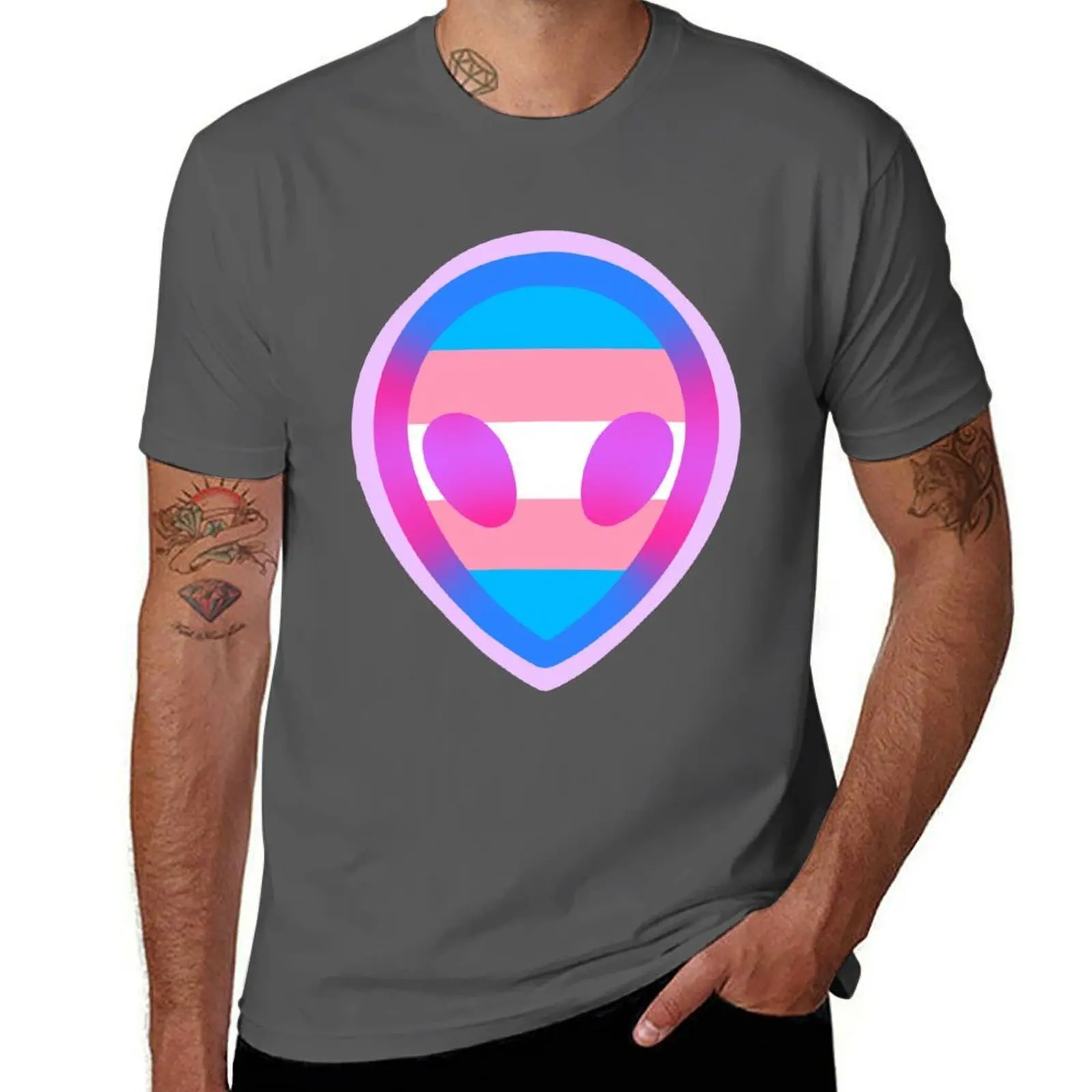 

Trans Alien T-Shirt cotton t shirts high quality man t shirts for men T-Shirt
