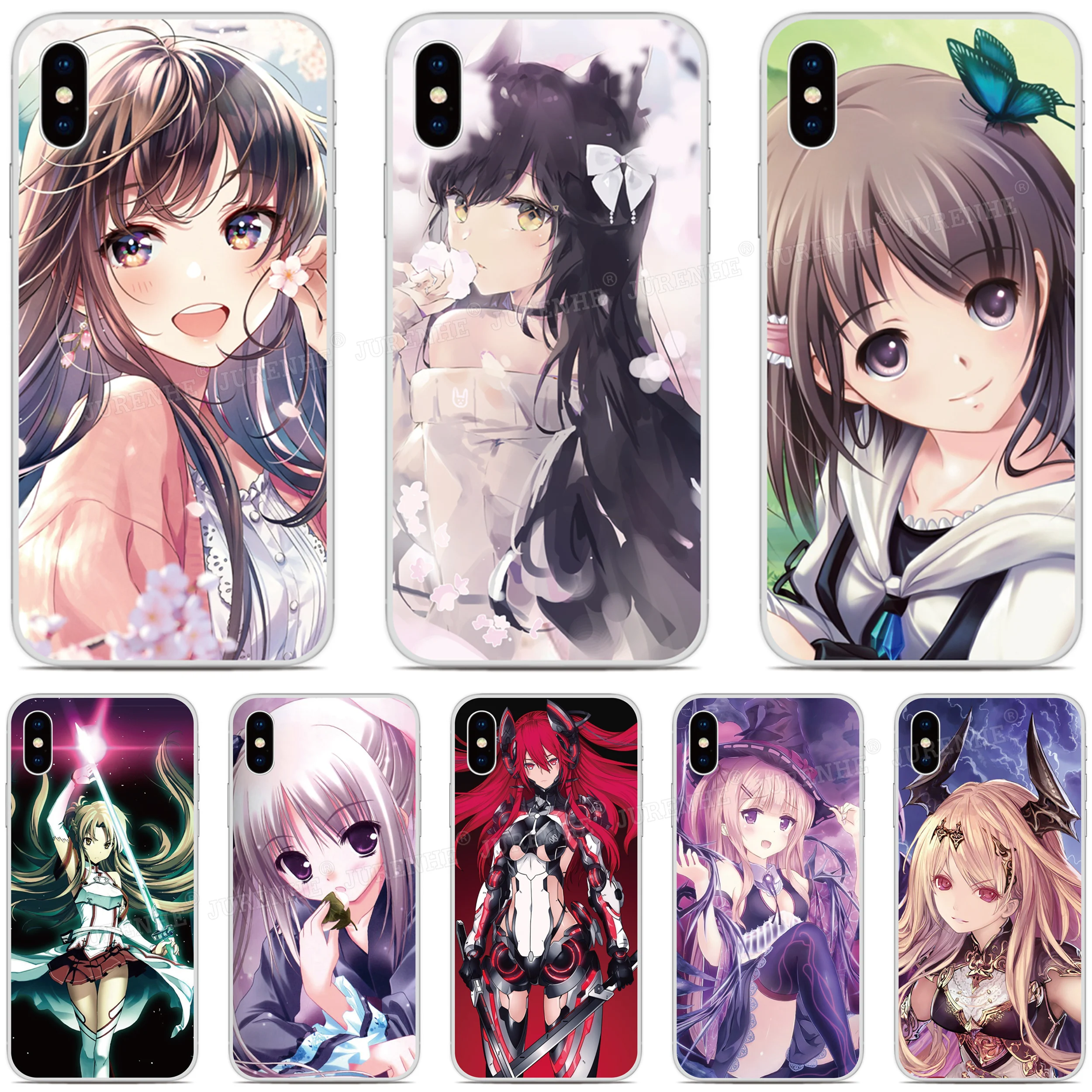 Anime Girl Phone Case For Tecno Phantom X2 X Camon 15 18 P 19 Pova Neo 2 3 4 Spark 8C 10C 10 9 9T Go 2023 Pop 6 7 Pro Cover