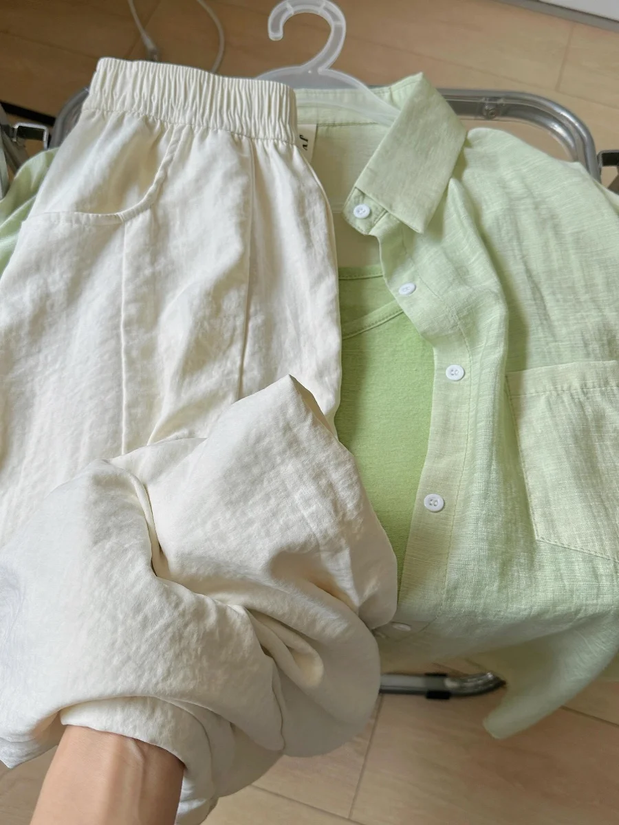 Menthe een Long Sve lin ample irt femmes été petite taille mince Transparent léger Protection solaire irt Cardigan