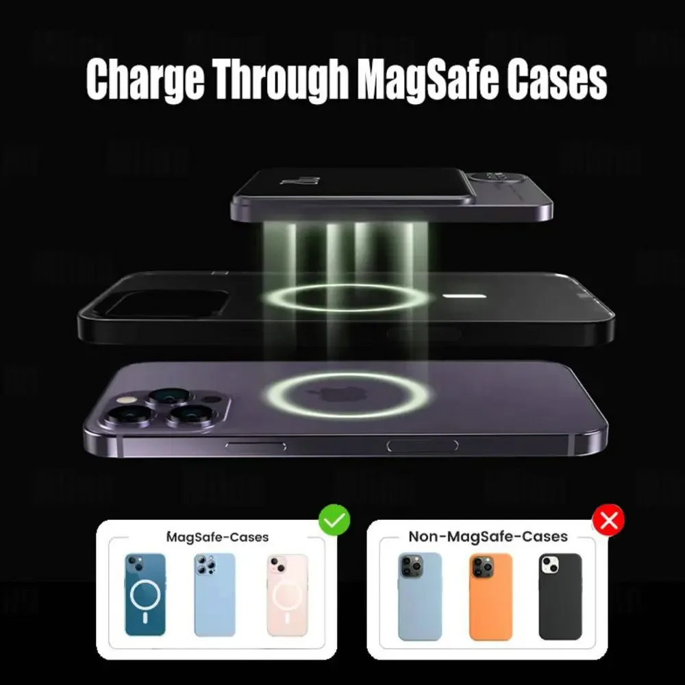 

10000mAh Magnetic Wireless Power Bank 5000mAh Portable 20W Fast Charging External Battery for iPhone 15 14 13 Samsung Powerbank