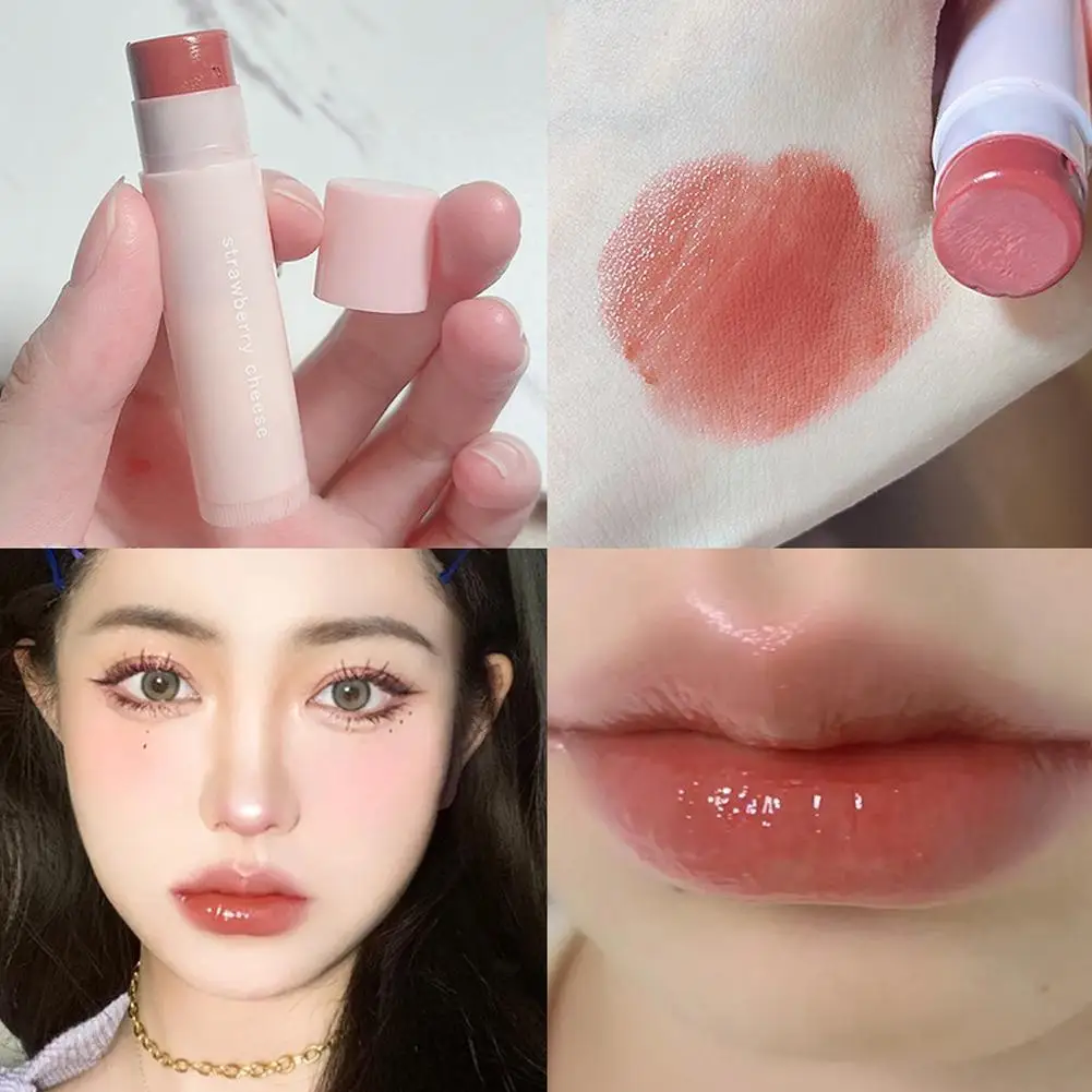 Lápiz labial que cambia de Color por temperatura, lápiz labial mate de larga duración, tinte rosa 24, hidratante rojo, resistente al agua, horas de labios V Q8K2