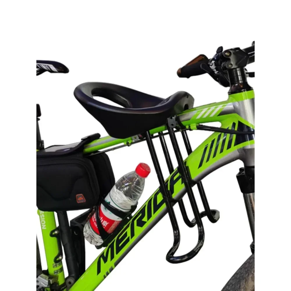 Bicycle front child seat Mountain bike front bar horizontal bar Baby Child safety quick removal Chair stool