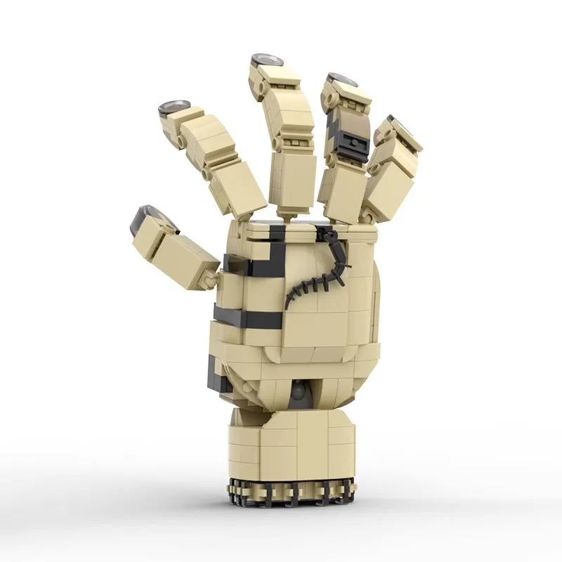 MOC Gebroken hand Bouwsteenspeelgoed Creatieve modulaire bouwset Flexibele handbrekende bouwspeelgoed Speelgoedgeschenken