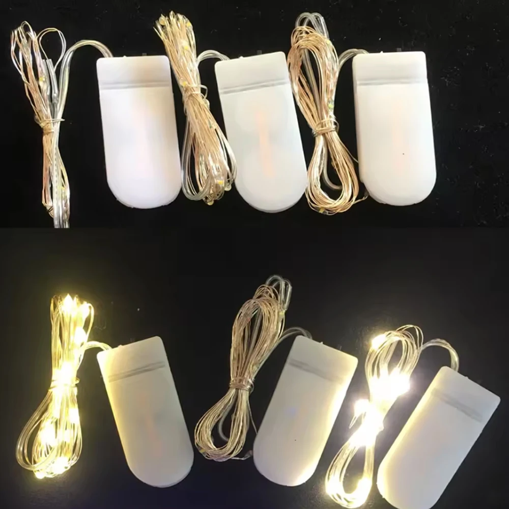 

Luces Led Copper Wire Fairy Lights Battery Powered LED String Lights Party Wedding Indoor Christmas Decoration Garland Lights