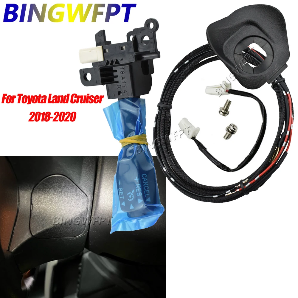For Toyota Land Cruiser 2018-2020 New 45186-30180-C0 Cruise Control Switch Steering Wheel Cover 84632-34011