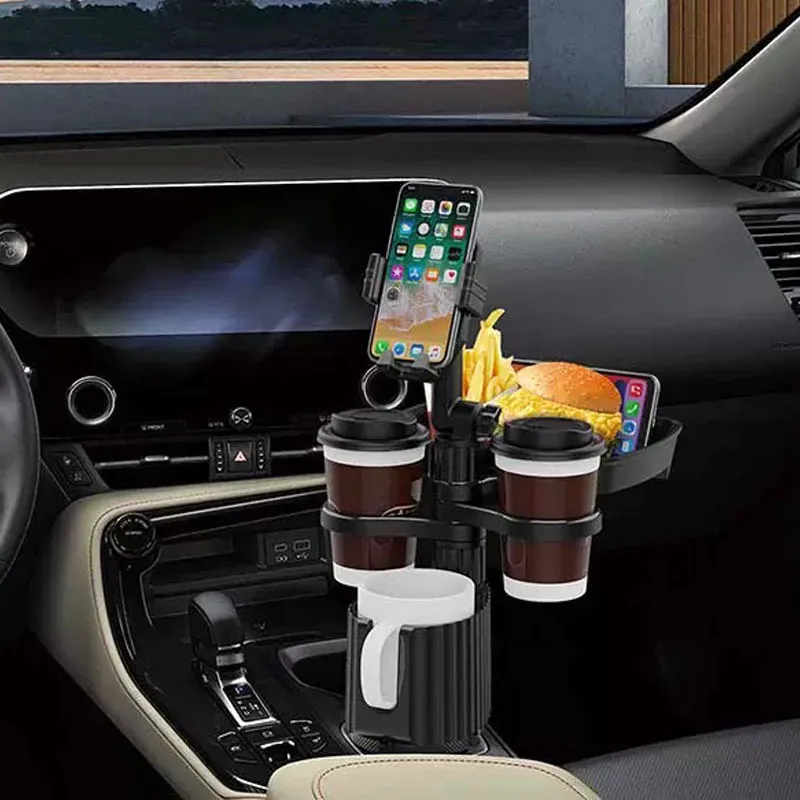Car Tablet Stand Cup Holder Expander Multi-functional Adjustable Drinking Bottle Bracket Removable Mobile Phone Holder image 6