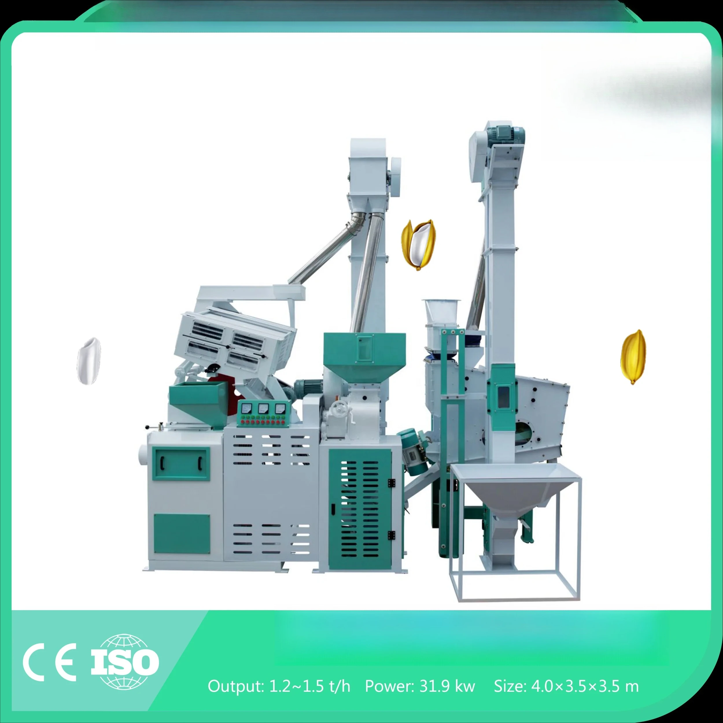 Combined Combine Rice Mill Small Rice Milling Equipment Machine Machinery 15 Tons Per Day 20 Ton/day 25 TPD 30 T/D