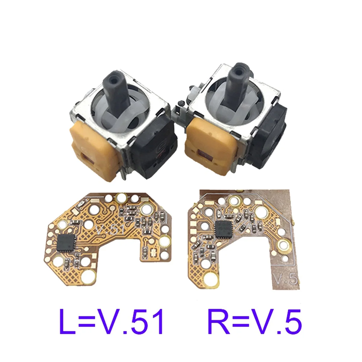 

2PCS Hall Joystick+Calibration Board for Xbox One Gamepad Hall Effect & Hall Joystick Center/Outer Ring Calibration DY