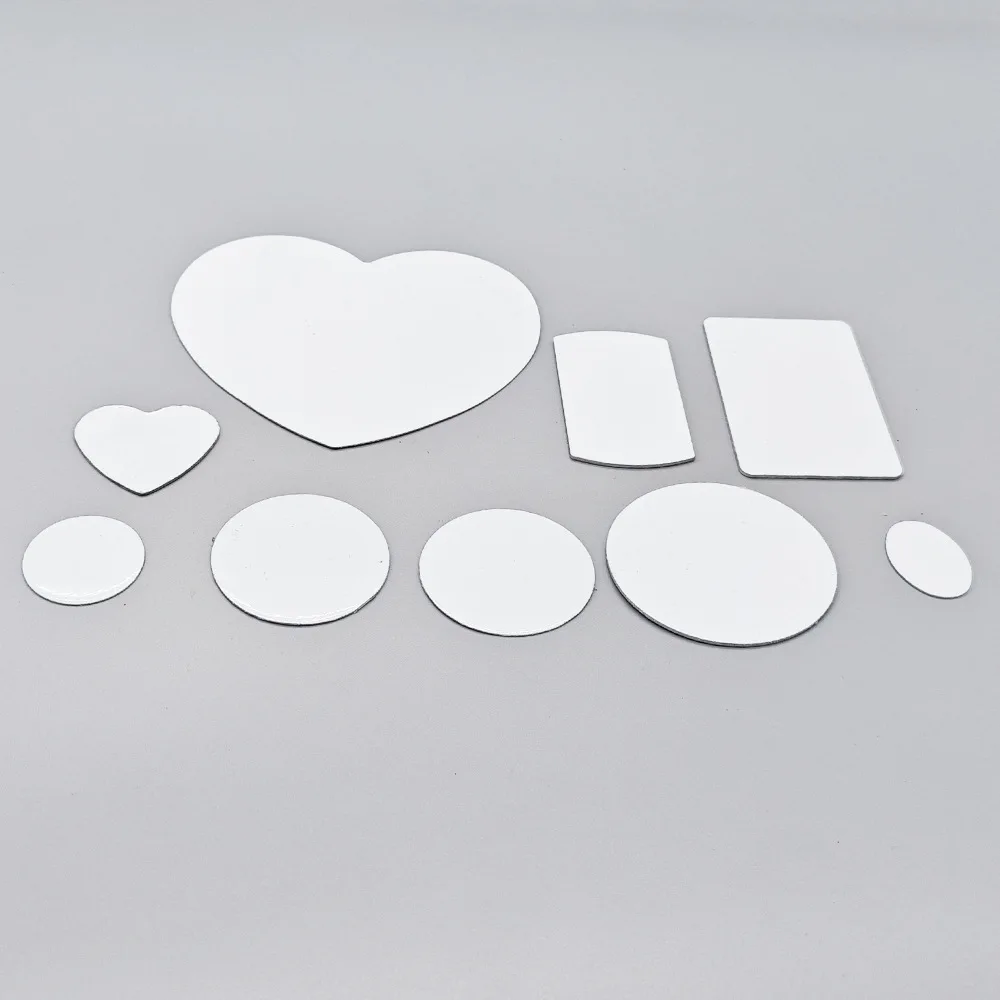 

Wholesale Sublimation Heart Round Disc Necklace Insert Sublimation Jewelry Pendants Aluminum Blank Insert Sublimation Blanks