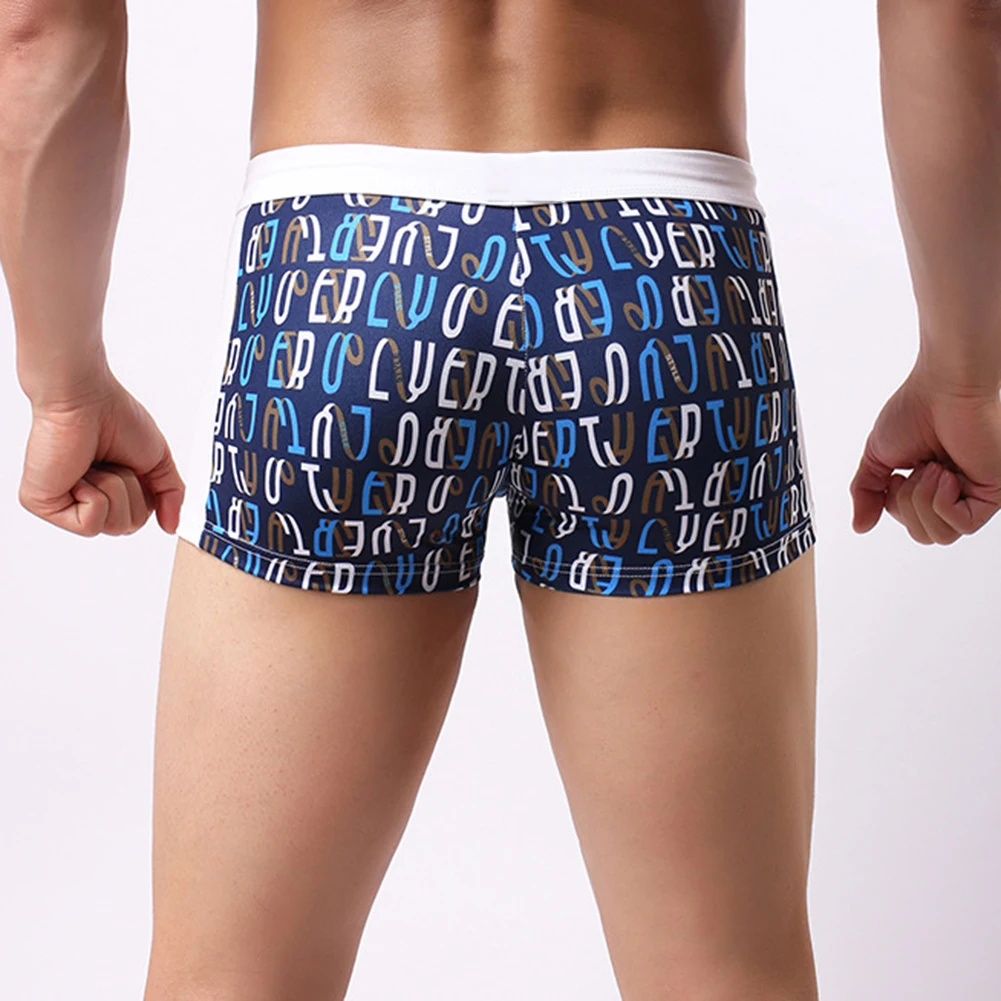 شورت سباحة مريح للرجال للاستحمام، ملابس سباحة للرجال، علامة تجارية جديدة، موضوع كلاسيكي، خصر برباط، نمط زاوية مسطحة #2