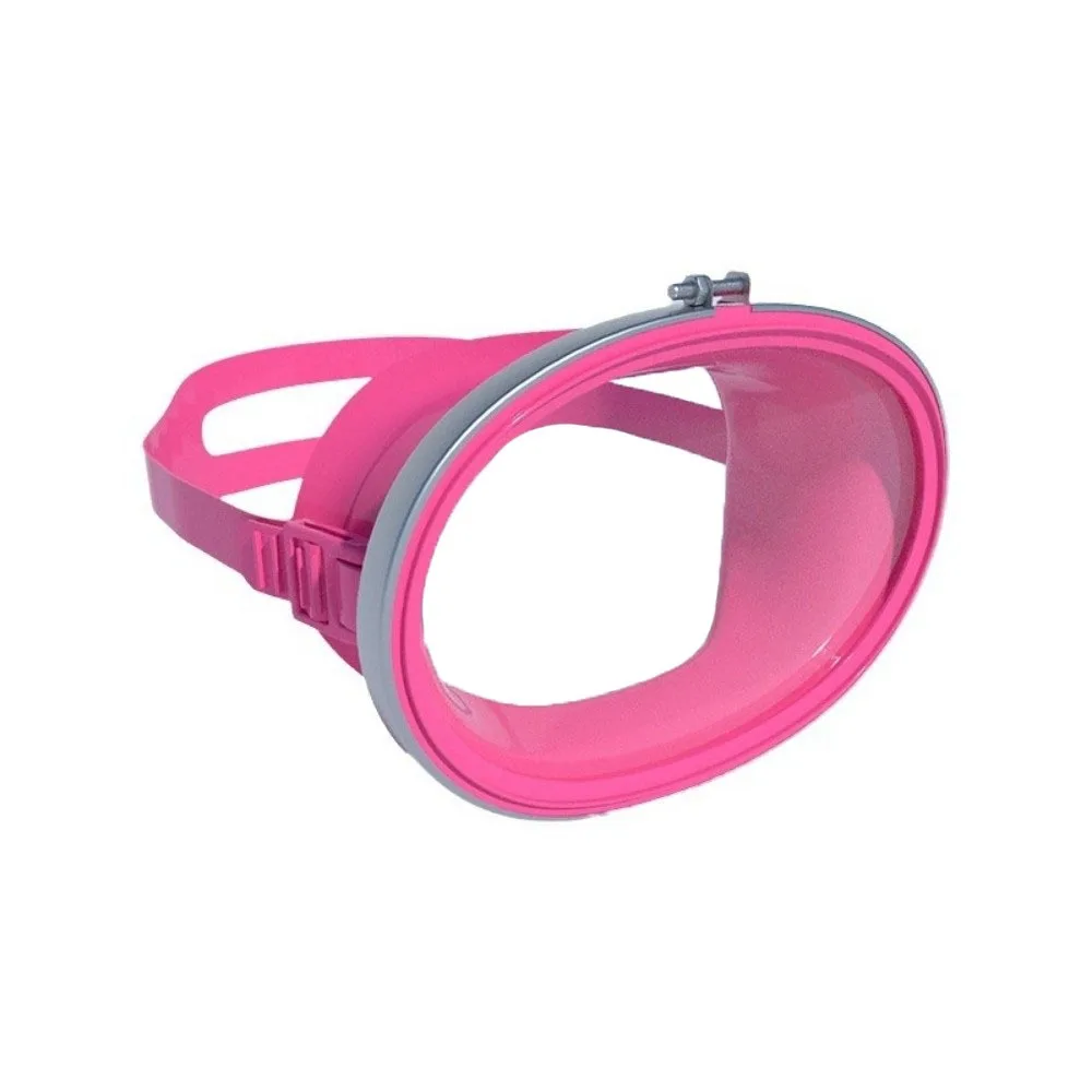 Retro-Style Tempered Glass Diving Mask Single Lens Lightweight Snorkeling Mask Leakproof Anti Fog Diving Goggles Spearfishing