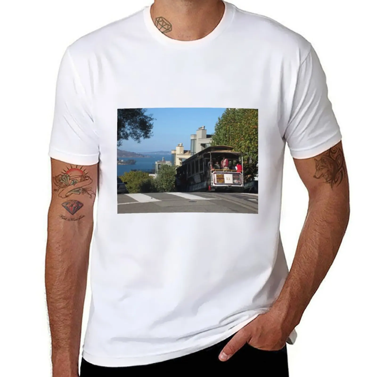 

Riding the famous cable cars - San Francisco, California T-Shirt funny t shirts dark humor t shirt for man T-Shirt