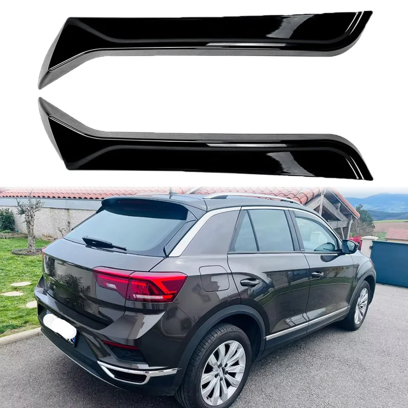 

Car Rear Window Side Spoiler Wing Tail Styling Trim Sticker Auto Exterior Parts For VW T-ROC R R-Line A11 MK1 2017 2018-2024
