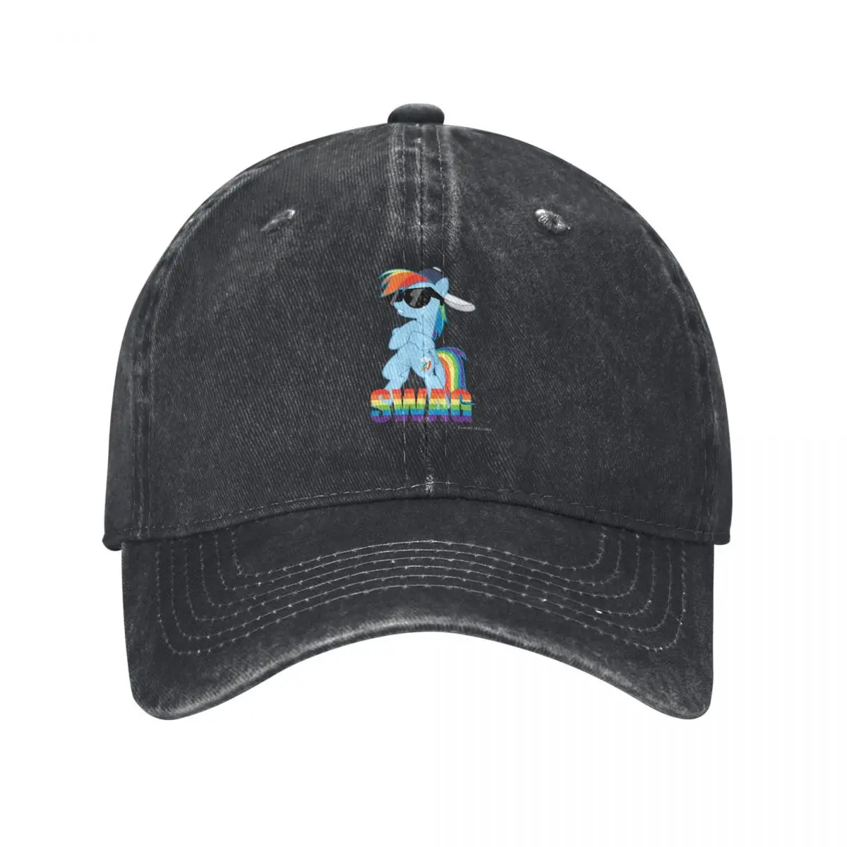 Rainbow Dash Has ALL The SWAG Racerback Fashion Baseball Cap Peaked Cap Men's Hat Women's Cap Visor Hat