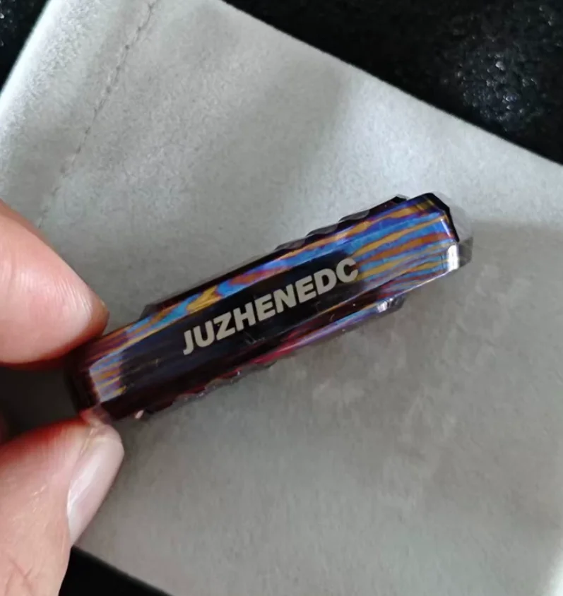 Used EDC Thousand Machines Timascus fidget slider decompression toy