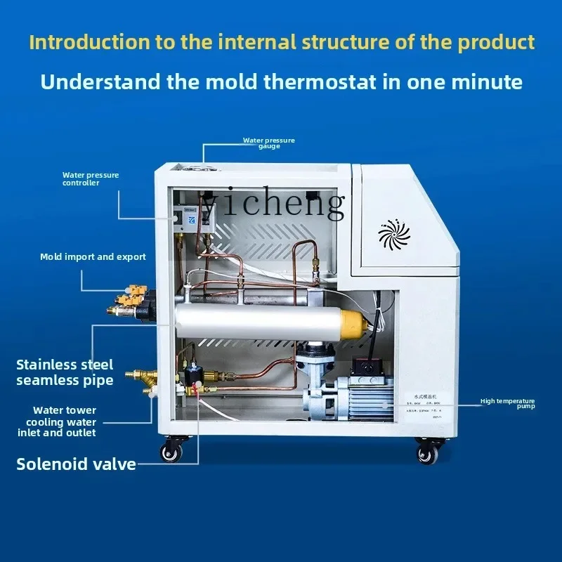 آلة درجة حرارة القالب من نوع الماء قالب بلاستيكي آلة تسخين درجة حرارة ثابتة أوتوماتيكية آلة قولبة الحقن #4